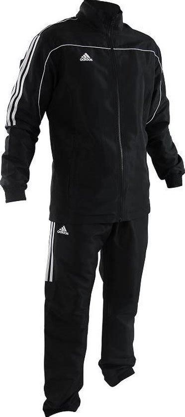 adidas team track trainingsbroek zwart wit m|Adidas Team Track Trainingsbroek .